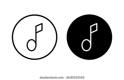 Music icon vector illustration. note music sign and symbol