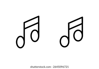 Vektorgrafik des Musiksymbols. Notenzeichen und -symbol