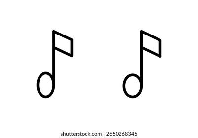 Music icon vector illustration. note music sign and symbol