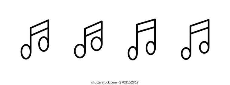 Music icon vector illustration. note music sign and symbol