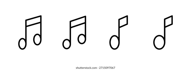 Music icon vector illustration. note music sign and symbol