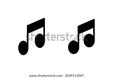 Music icon vector illustration. note music sign and symbol