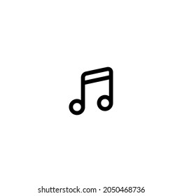 Music icon vector isolated on white background