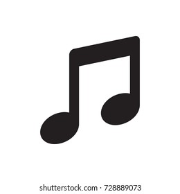 music icon vector isolated on white background