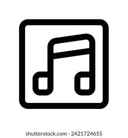 icono de música. icono de línea vectorial para tu sitio web, móvil, presentación y diseño de logotipo.