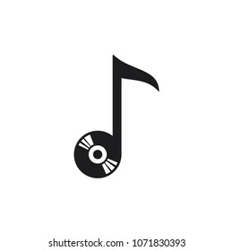 music icon vector logo template 