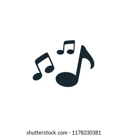 music icon vector logo template