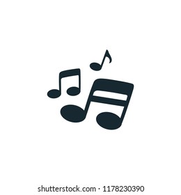 music icon vector logo template