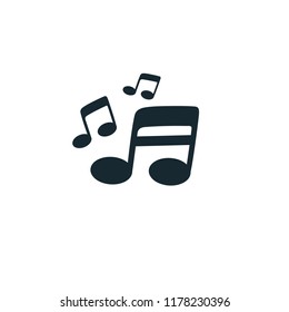 music icon vector logo template