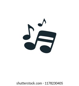 music icon vector logo template