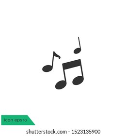 music icon vector logo template