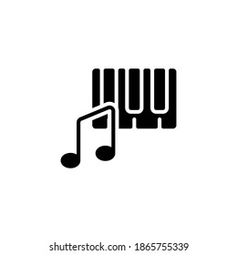 Music  icon in vector. Logotype