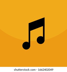 Music icon vector, Melody, audio sign