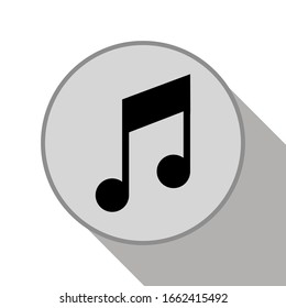 Music icon vector, Melody, audio sign