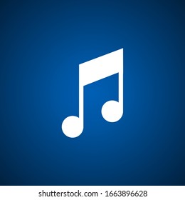 Music icon vector, Melody, audio sign