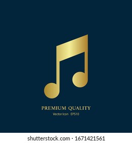 Music icon vector, Melody, audio sign