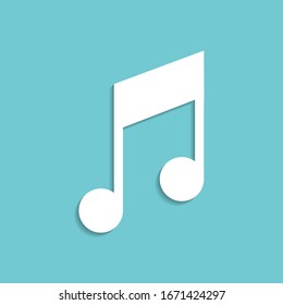 Music icon vector, Melody, audio sign