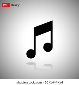 Icono de música vector, Melody, señal de audio
