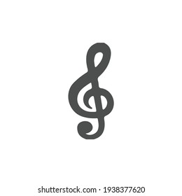 Music icon vector, Melody, song, note, sound, audio sign Isolated on white background. Trendy Flat style for graphic design, logo, Web site, social media, UI, mobile app, EPS10