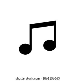 Music icon vector. note music icon vector