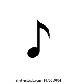 Music icon vector. note music icon vector