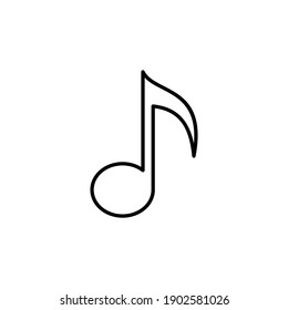 Music icon vector. note music icon vector