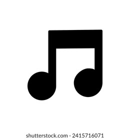 Music icon vector. note music icon vector