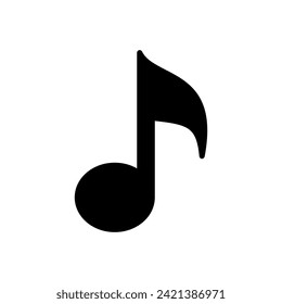 Music icon vector. note music icon vector