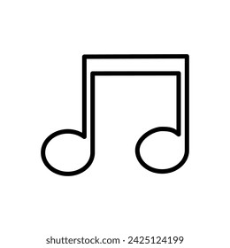 Music icon vector. note music icon vector