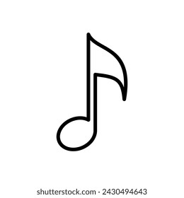 Music icon vector. note music icon vector
