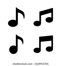 Music icon vector. note music sign and symbol