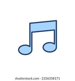 Music icon vector. note music sign and symbol
