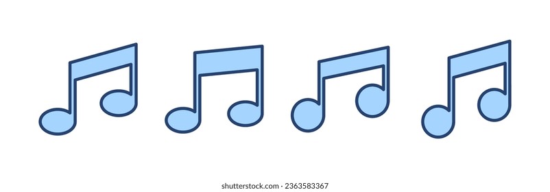 Musiksymbol, Vektorgrafik. Notenmusikzeichen und -symbol