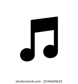 Music icon vector. note music sign and symbol