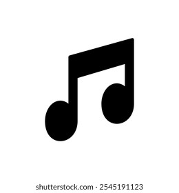 Music icon vector. note music sign and symbol