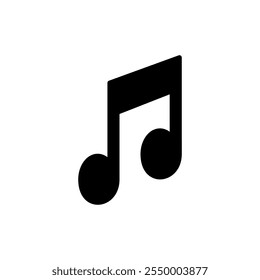 Music icon vector. note music sign and symbol