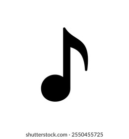 Music icon vector. note music sign and symbol