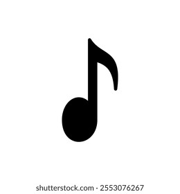 Music icon vector. note music sign and symbol