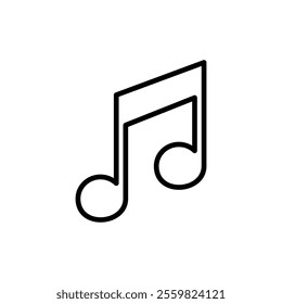 Music icon vector. note music sign and symbol