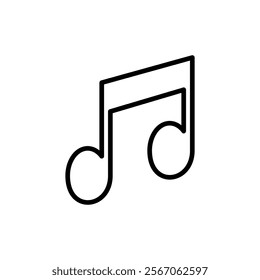 Music icon vector. note music sign and symbol