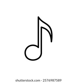 Music icon vector. note music sign and symbol