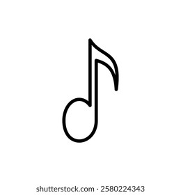 Music icon vector. note music sign and symbol