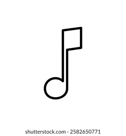 Music icon vector. note music sign and symbol