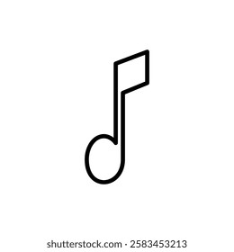 Music icon vector. note music sign and symbol