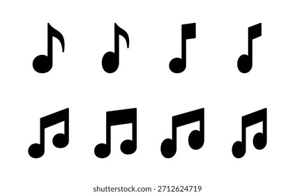 Music icon vector. note music sign and symbol