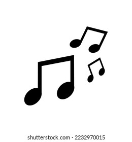 music icon vector on white baground.