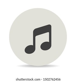 Music icon. vector sign isolated on white background