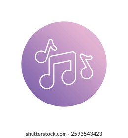 Music icon vector stock illustration