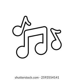 Music icon vector stock illustration