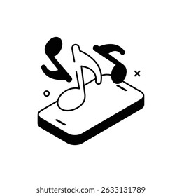 Music Icon vector stock illustration
